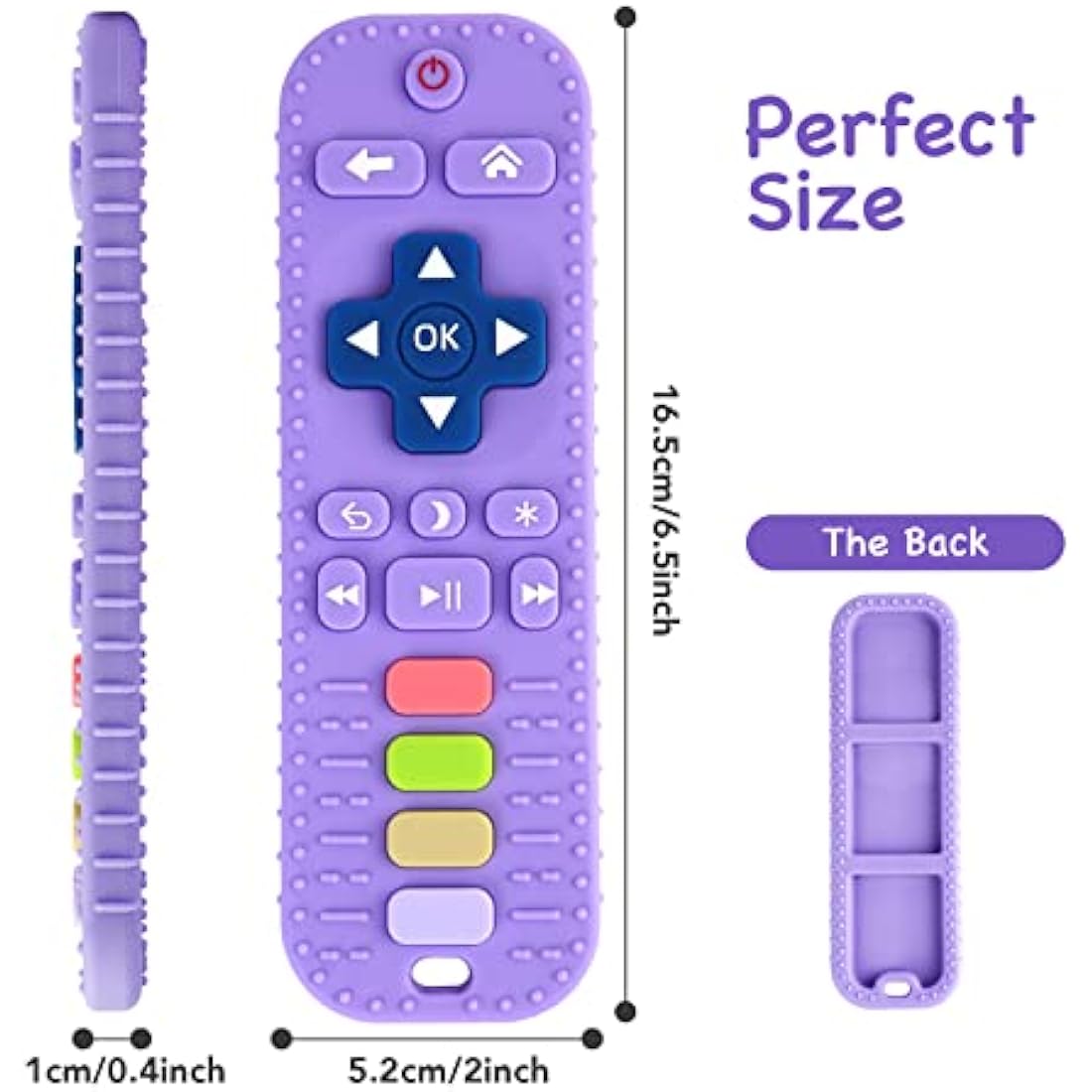 Hooku 2-Pack Remote Control Baby Teether | Food Grade Silicone Toys