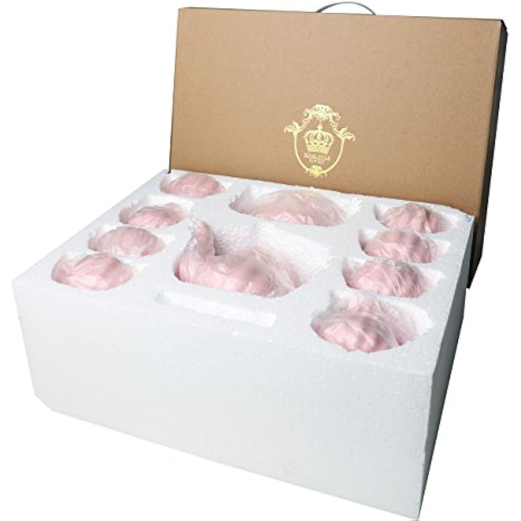 Sweejar Home Porcelain Tea Set – 21-Piece Royal Ceramic Set, Pink