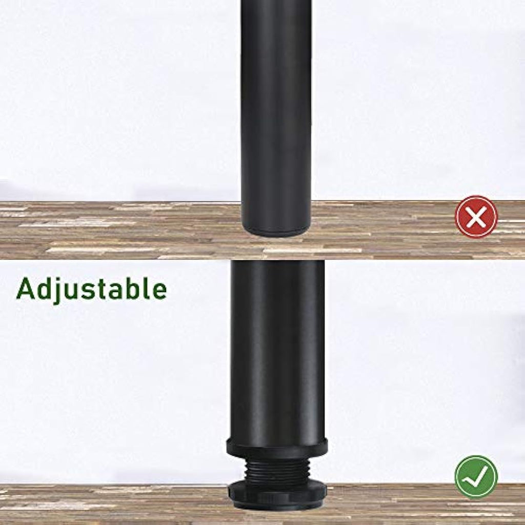 QLLY 27.5" Adjustable Metal Desk Legs | Heavy Duty Furniture Legs, 4 Pack