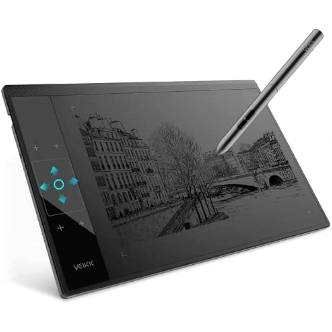 VEIKK A30 Graphic Drawing Tablet – 10x6 Inch Pad with Battery-Free Pen