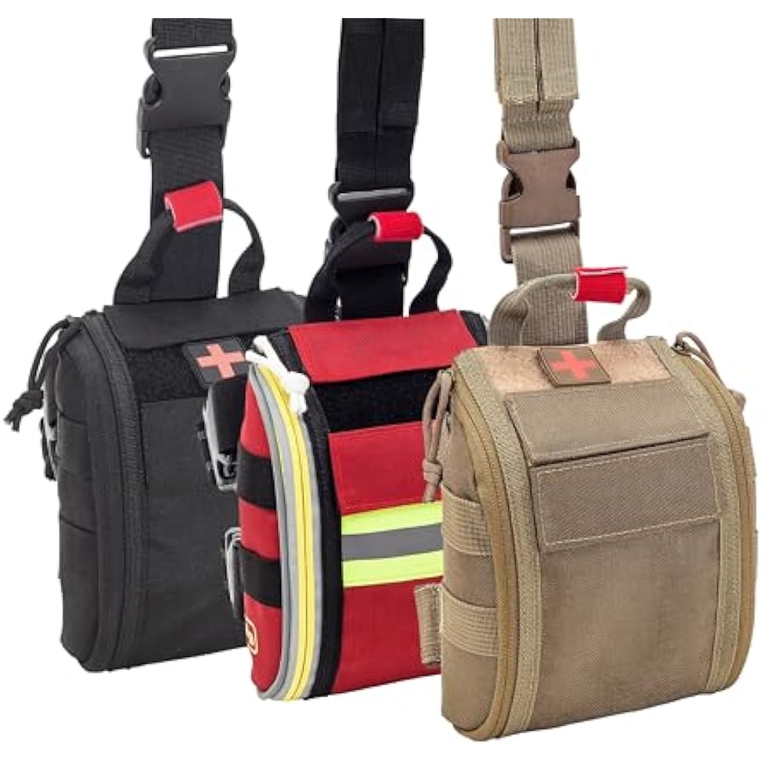 Elite Bags Fast'S Single Leg Molle Medical Pouch - Black Polyamide