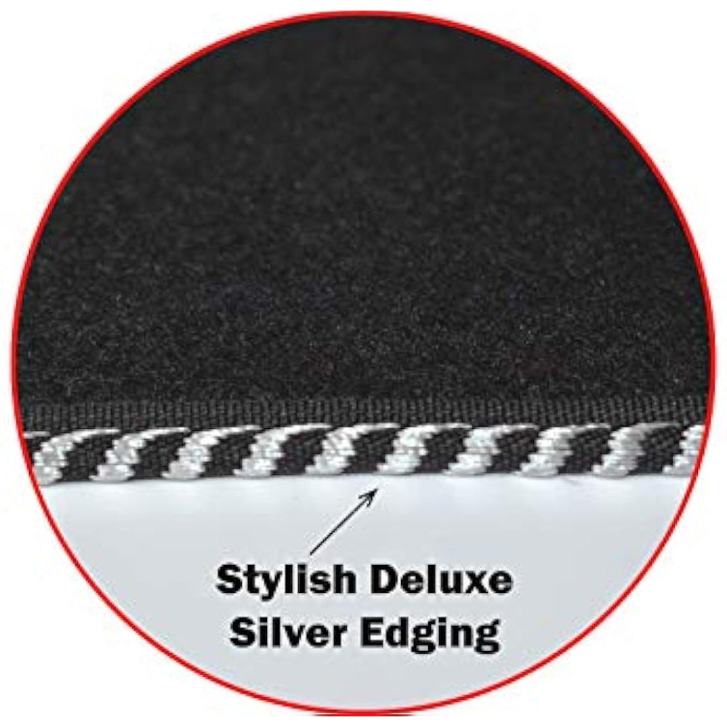 Lusso Car Mats for Mini Cooper R57 Convertible 2007-2015 | Silver Edging