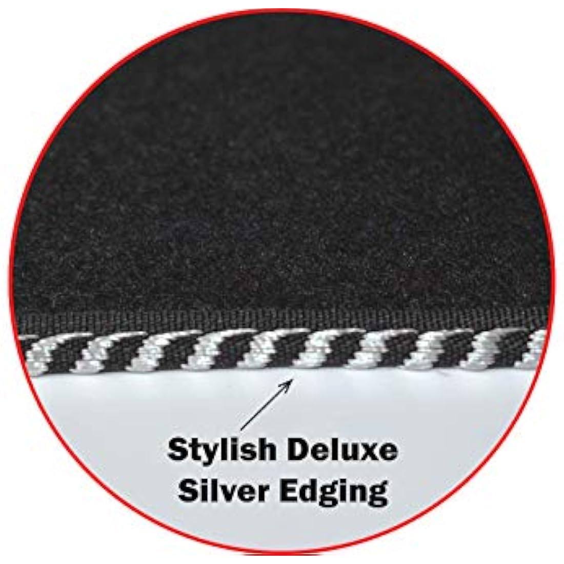 Lusso Car Mats for Mini Cooper R57 Convertible 2007-2015 | Silver Edging