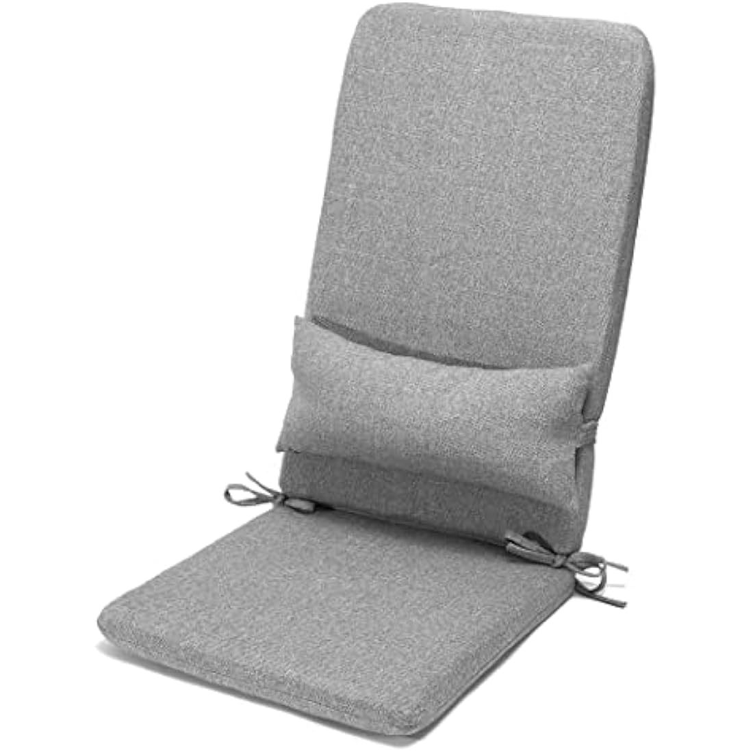Klear Vu Rumba 3-Piece Adirondack Chair Cushion Set | Water-Repellent Gray