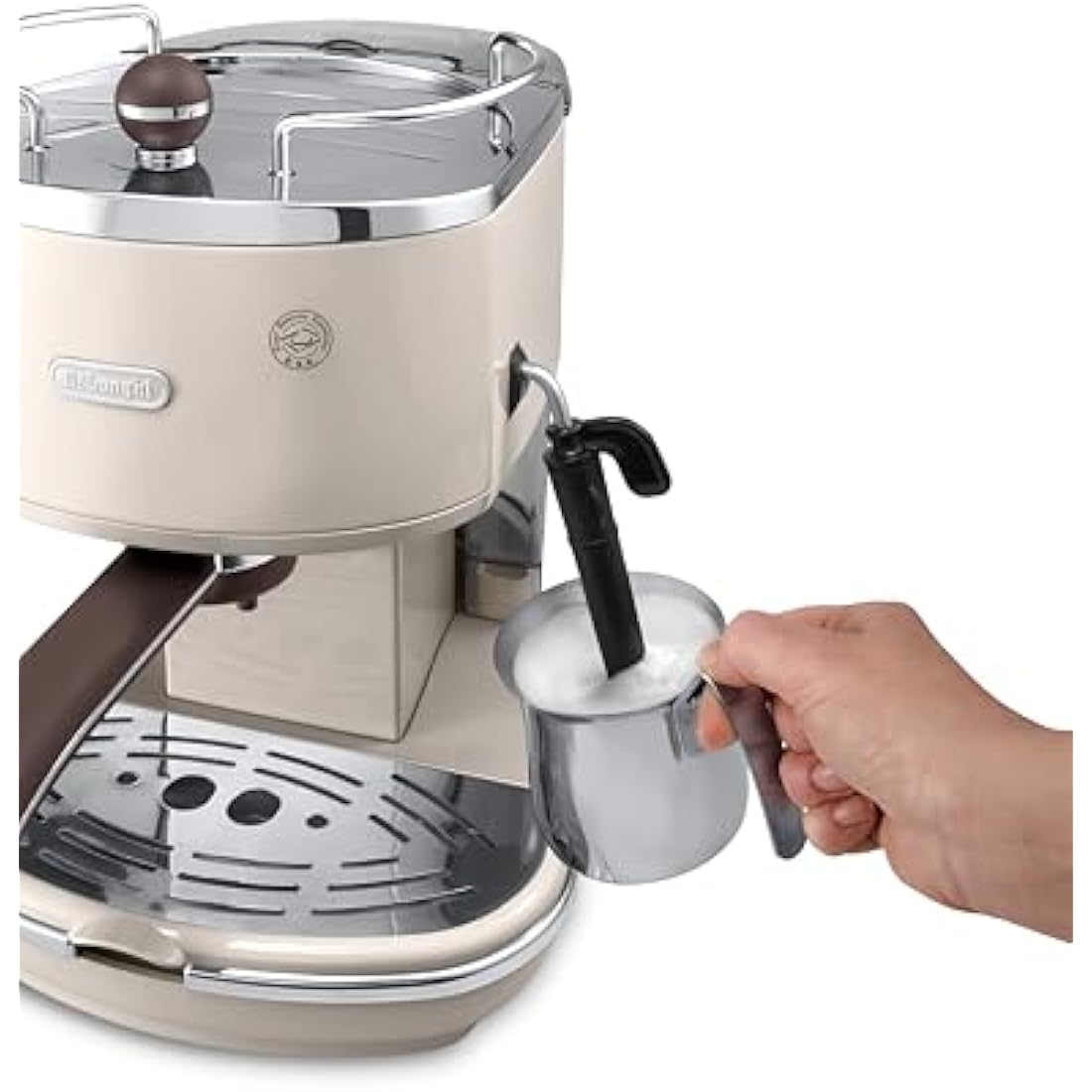 De'Longhi Icona Vintage Pump Espresso & Cappuccino Machine - Cream