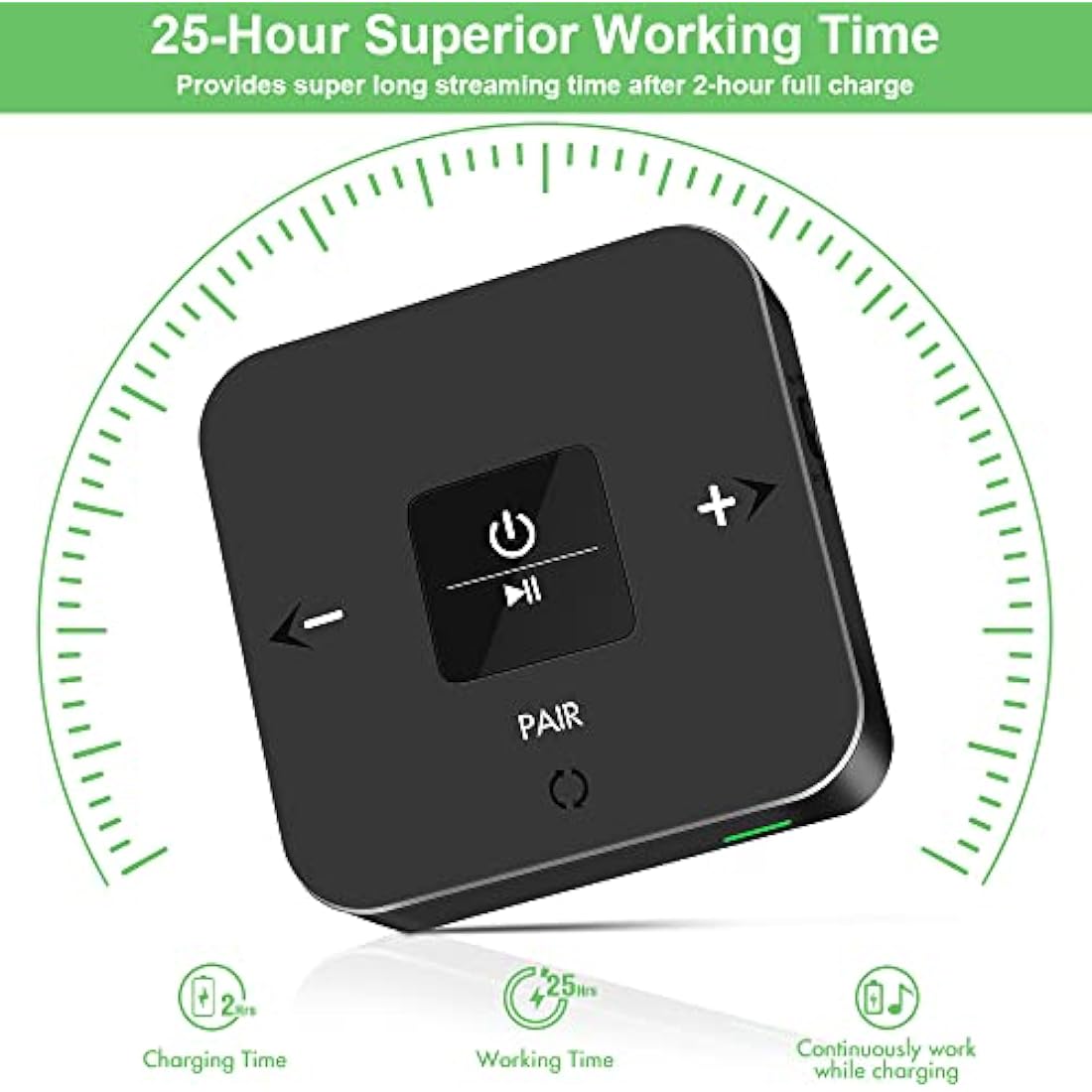 Golvery Bluetooth 5.0 Transmitter Receiver | 2-in-1 Optical RCA AUX Adapter