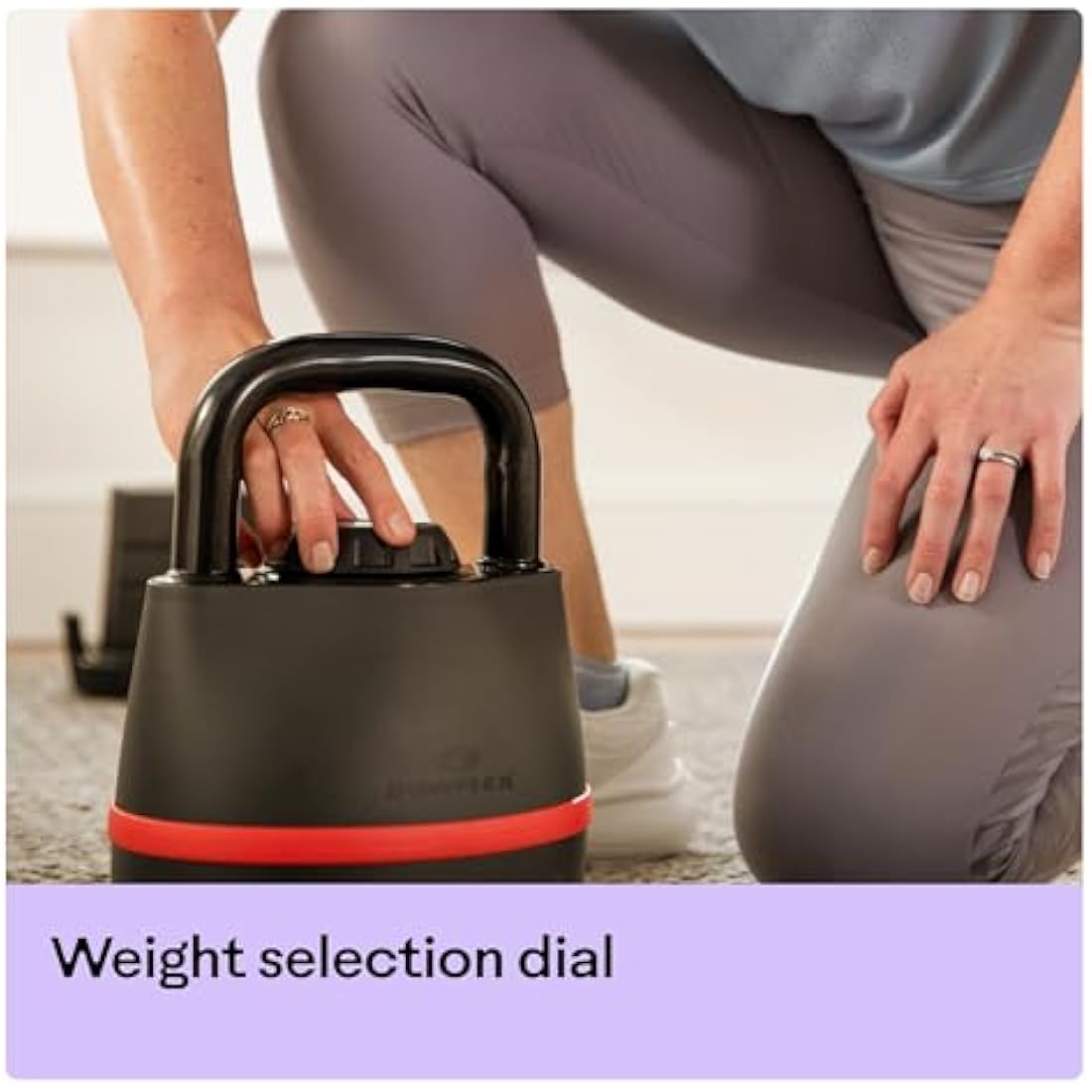 Bowflex SelectTech Adjustable Kettlebell – 3.5 to 18kg Single Weight