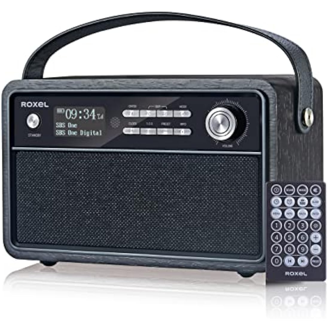 Roxel Retro D1 DAB+/FM Radio – Portable Wireless Speaker & Alarm Clock