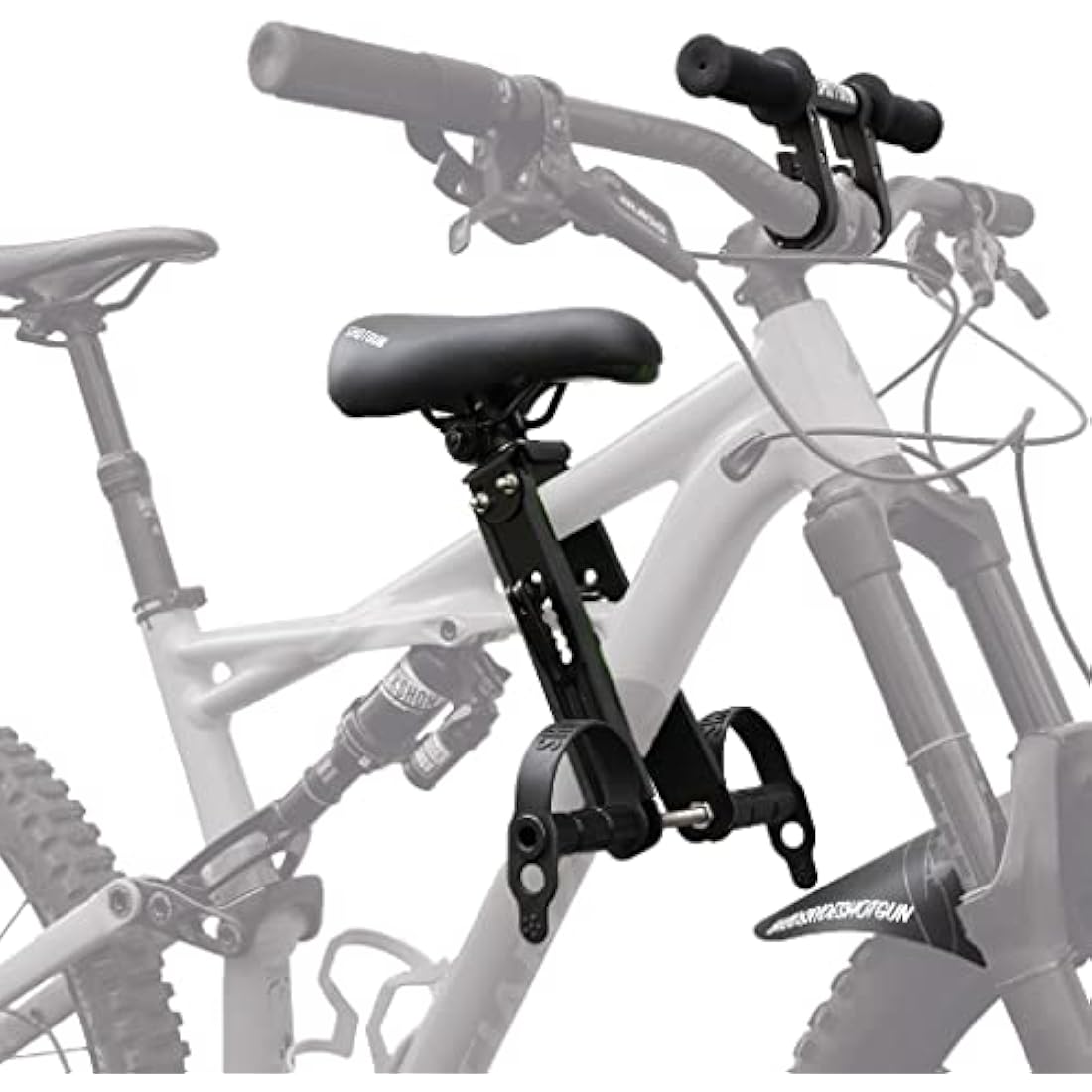 Kids Ride Shotgun Front Mounted Child Bike Seat & Handlebar Combo