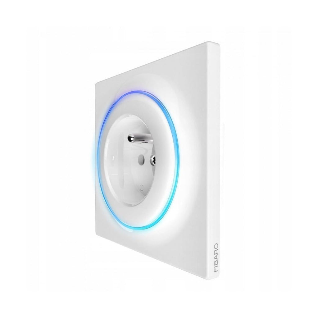 Fibaro Walli Type E Smart Outlet – Z-Wave Plus Socket with Energy Meter