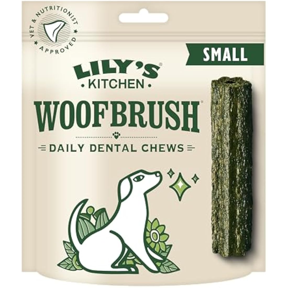 Lily's Kitchen Woofbrush Natural Dental Chews for Small Dogs – 35 Pack