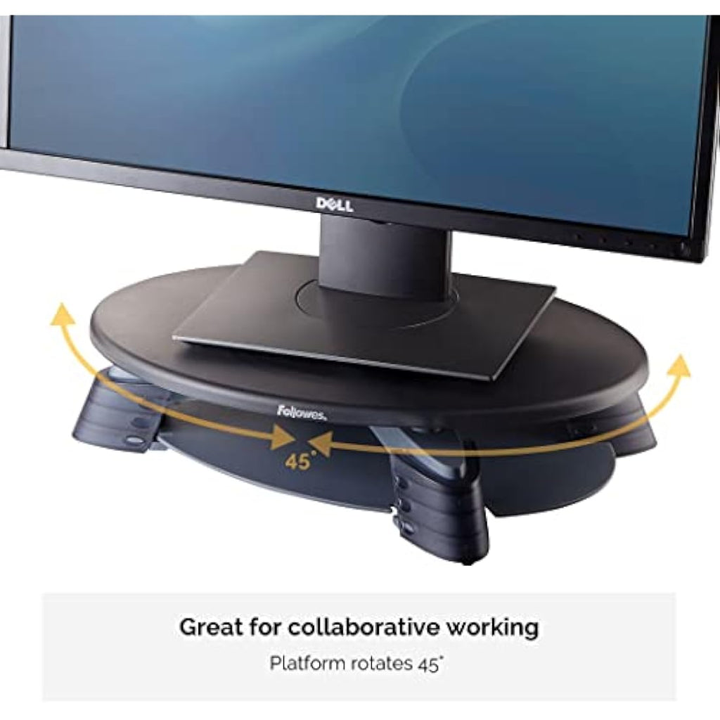 Fellowes Rotating Height Adjustable Monitor Stand – Ergonomic Riser