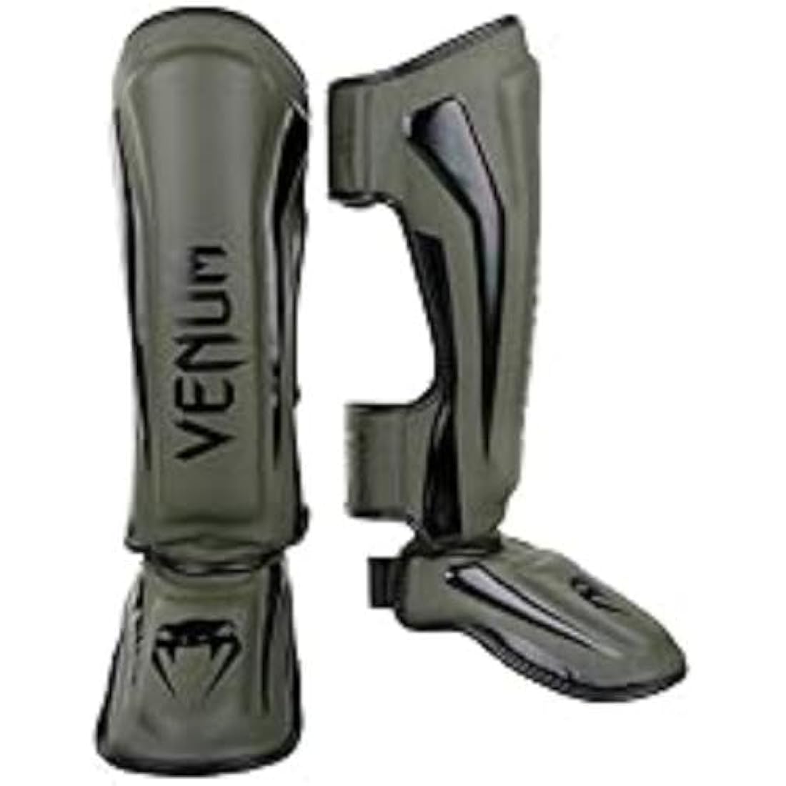 Venum Elite Shin Guards – Premium Faux Leather MMA & Muay Thai Gear
