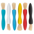 READY 2 LEARN Triangle Grip Paint Brushes - Set of 6 Toddler Brushes