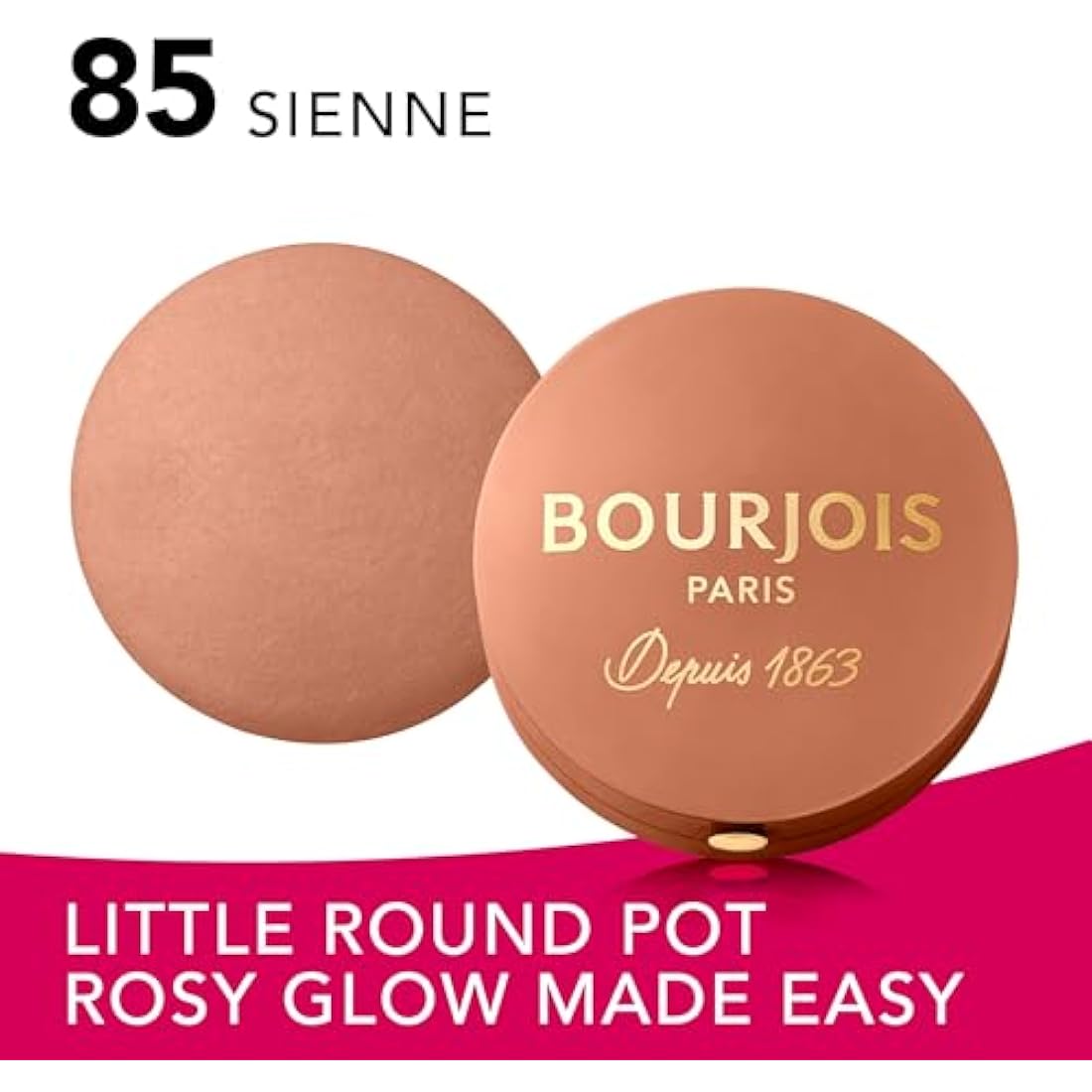 Bourjois Little Round Pot Baked Powder Blush – 85 Sienne, 2.5g