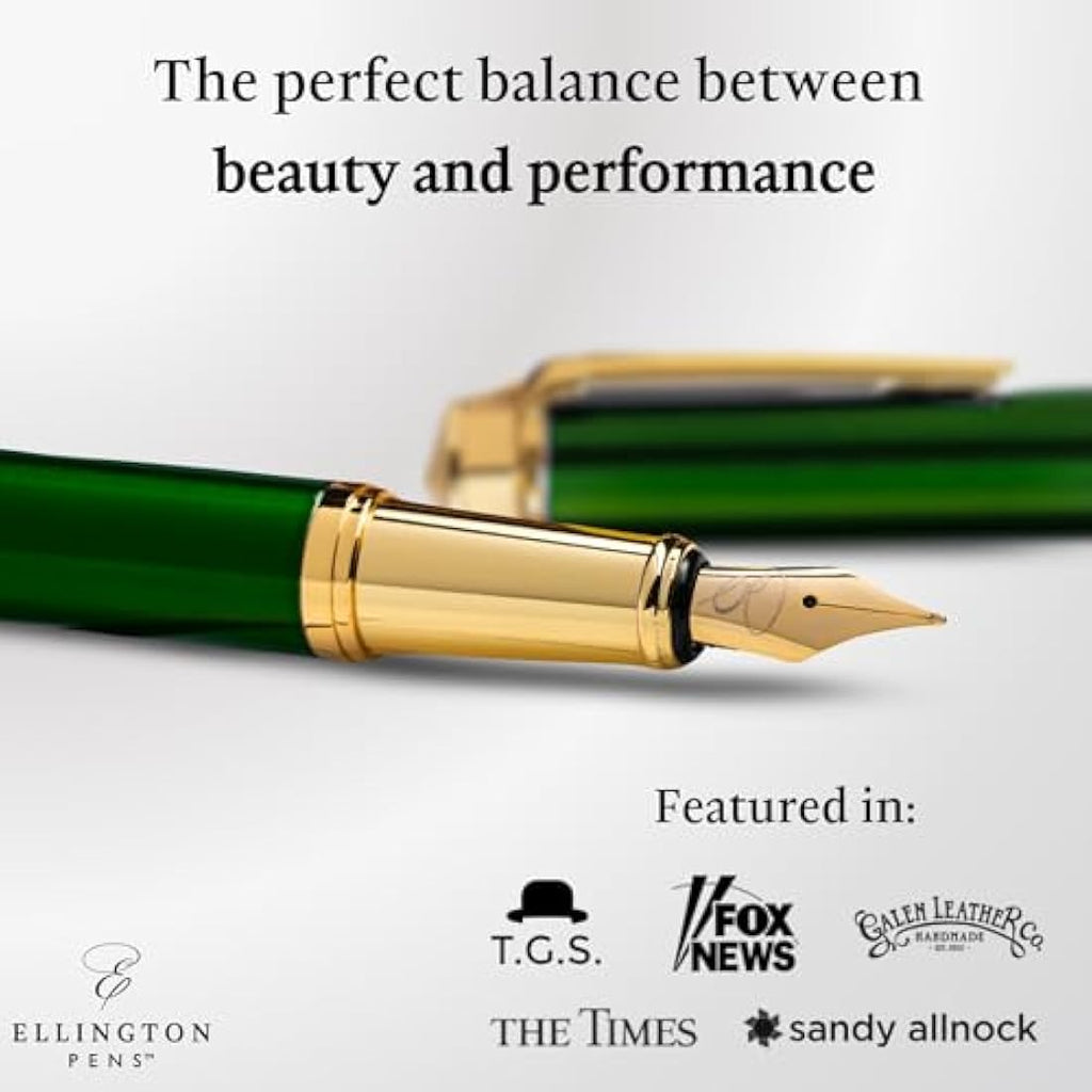Ellington Luxury Fountain Pen Set – Smooth Nib Calligraphy Pen
