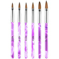 Makartt 6-Piece Nail Art Brush Set | UV Gel & Acrylic Builder Brushes