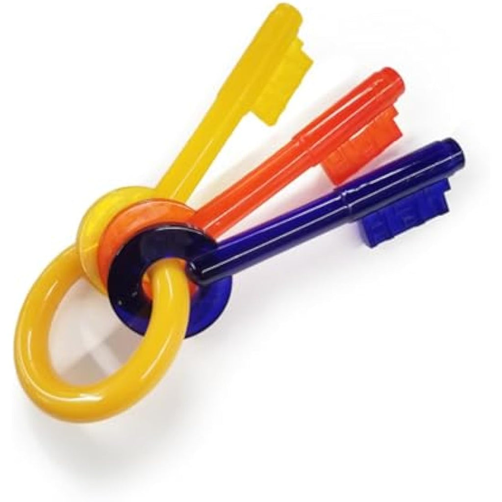 Nylabone Puppy Teething Chew Toy Keys | Bacon Flavour | Extra Small