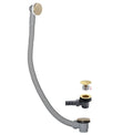 Brushed Brass Click Clack Bath Waste and Overflow | 1.5"