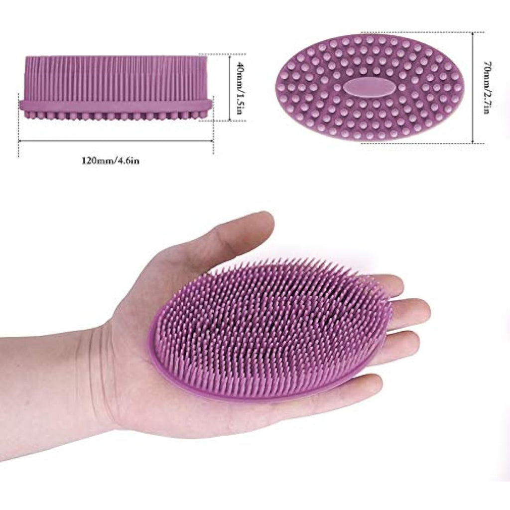 Jolof Store Silicone Body Brush | Double-Sided Soft Back Scrubber