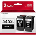 CATJOY PG-545XL Black Ink Cartridge 2-Pack for Canon Pixma TS3350 MG2550s