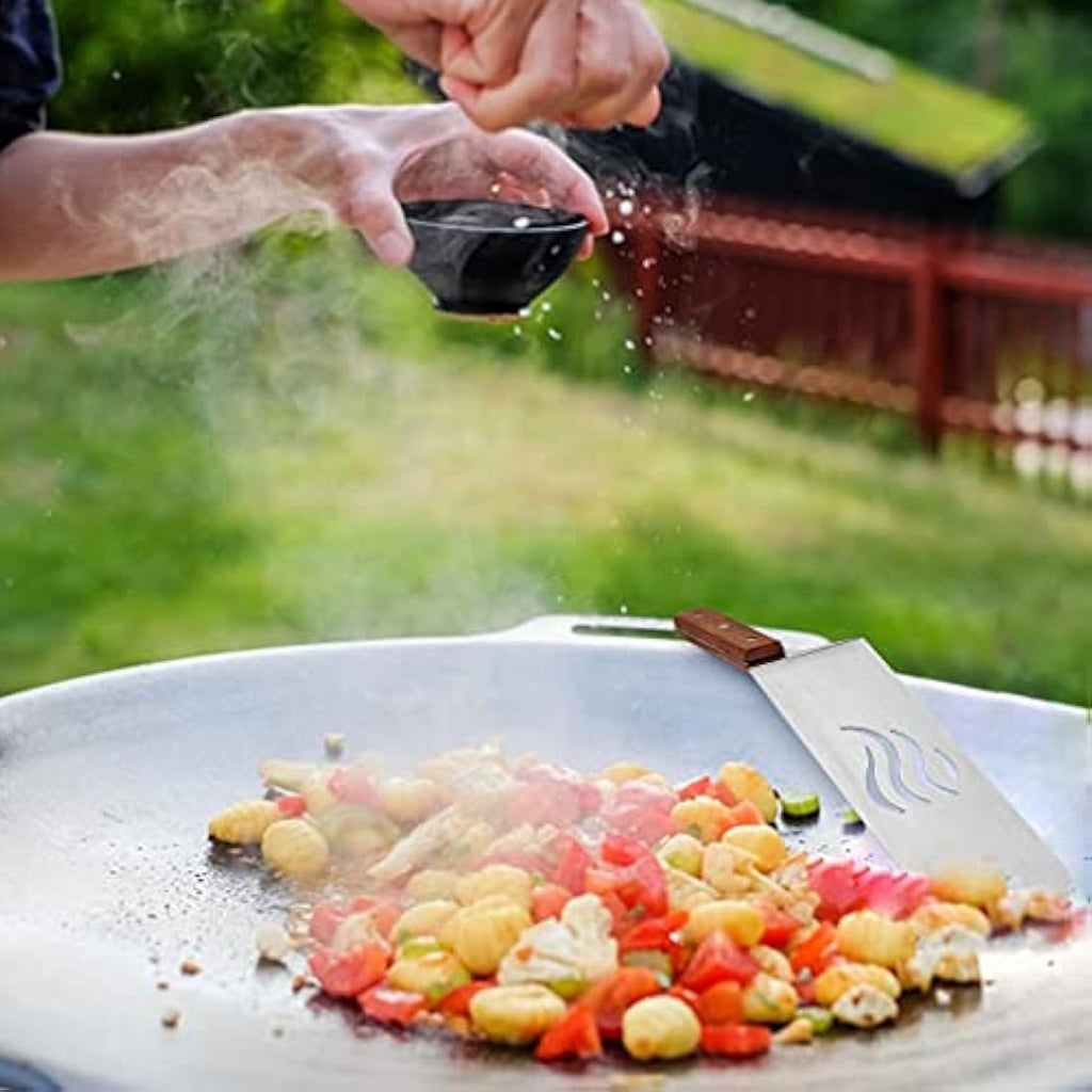 Onlyfire 5-Piece Griddle Spatula Set with Scraper and Liquid Dispensers