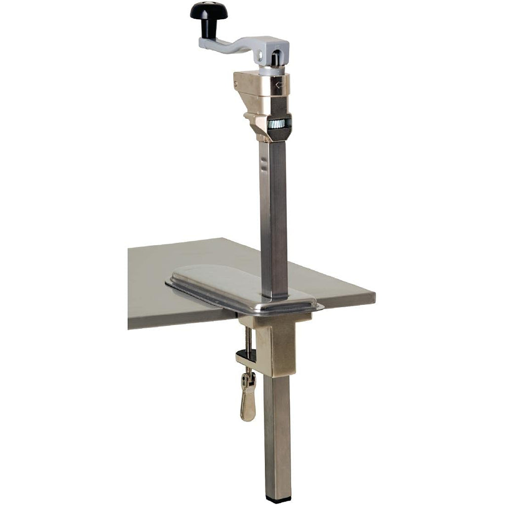 Vogue Heavy Duty Bench Can Opener – 21 Inch Stainless Steel Tool