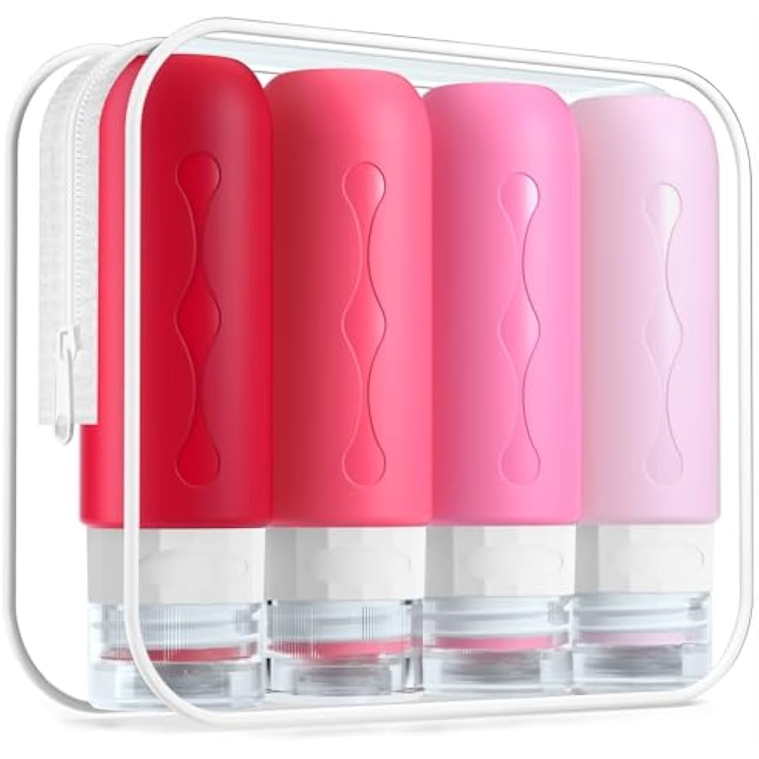 Gemice Silicone Travel Bottles | 4 Pack Leakproof TSA Approved Containers