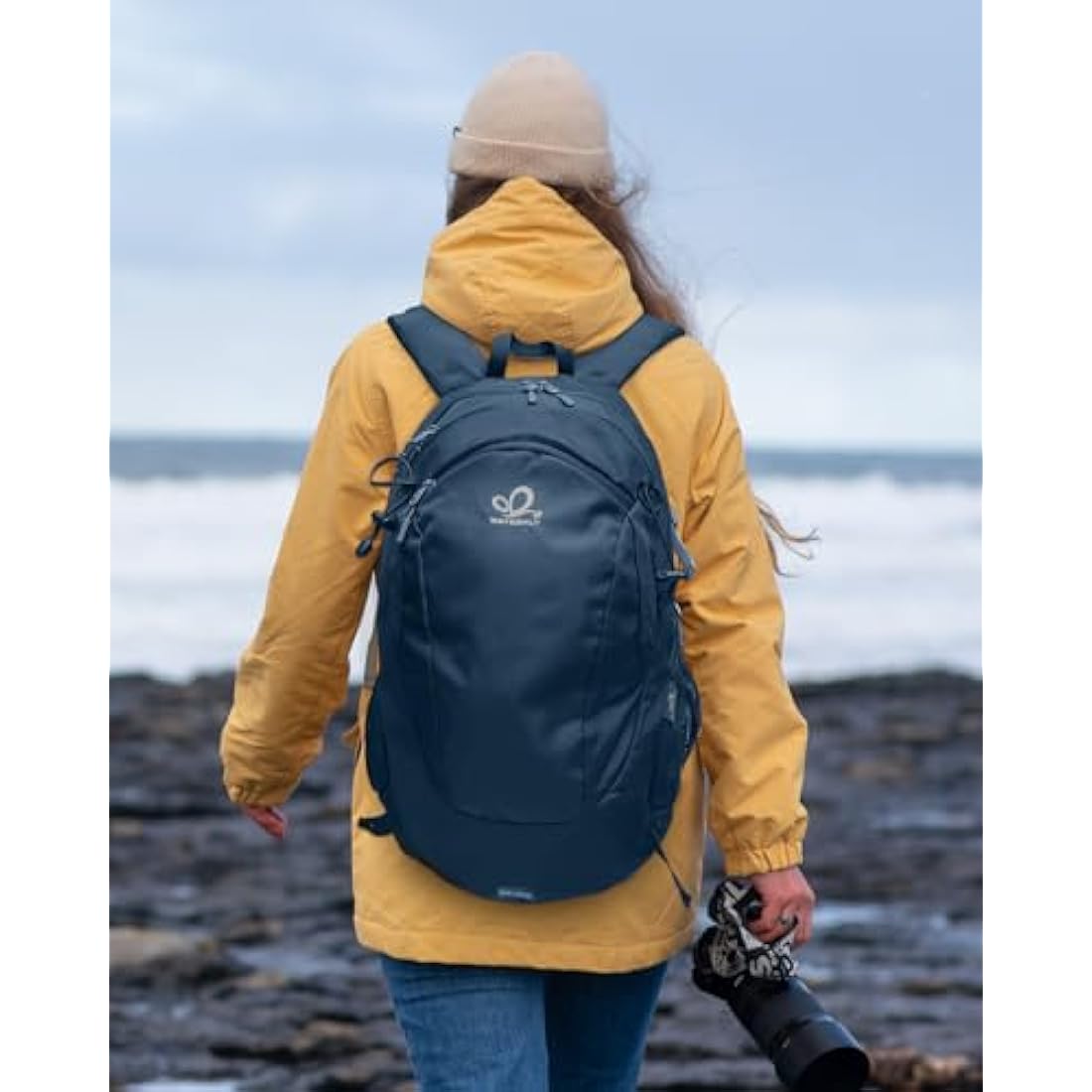 Waterfly 25L Hiking Backpack – Water Resistant Daypack with Rain Cover
