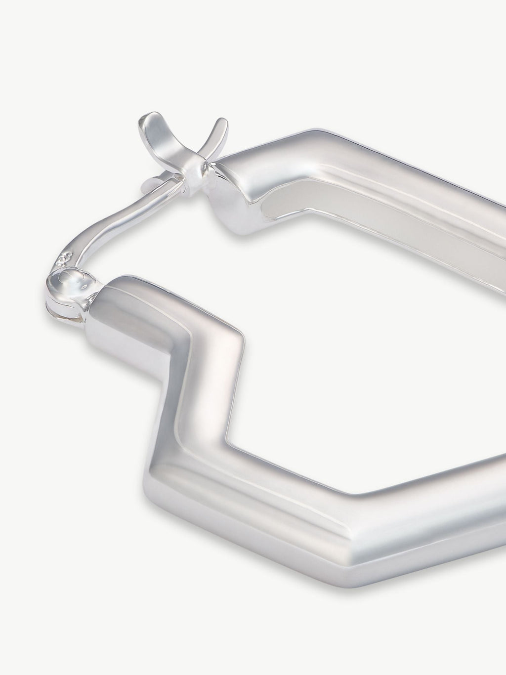 No More Nobody Daryl Small Heart Hoop Earrings – Recycled Sterling Silver