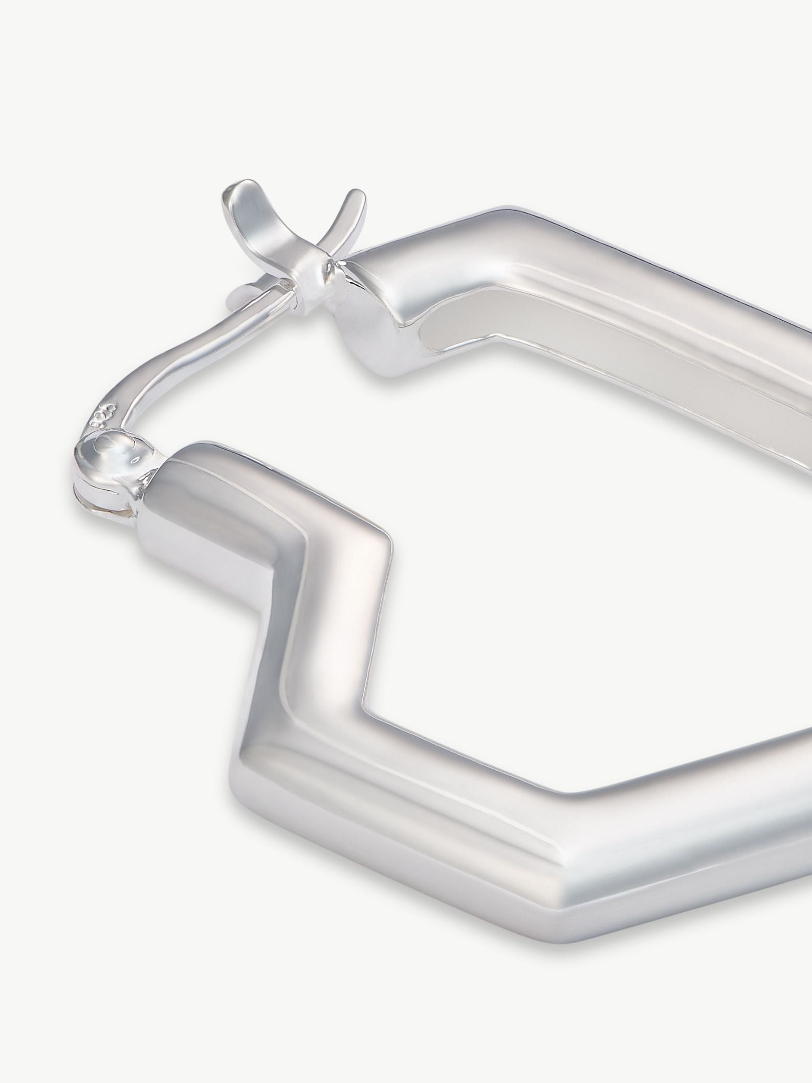 No More Nobody Daryl Small Heart Hoop Earrings – Recycled Sterling Silver