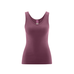 Organic Cotton V-neck Vest: Womens