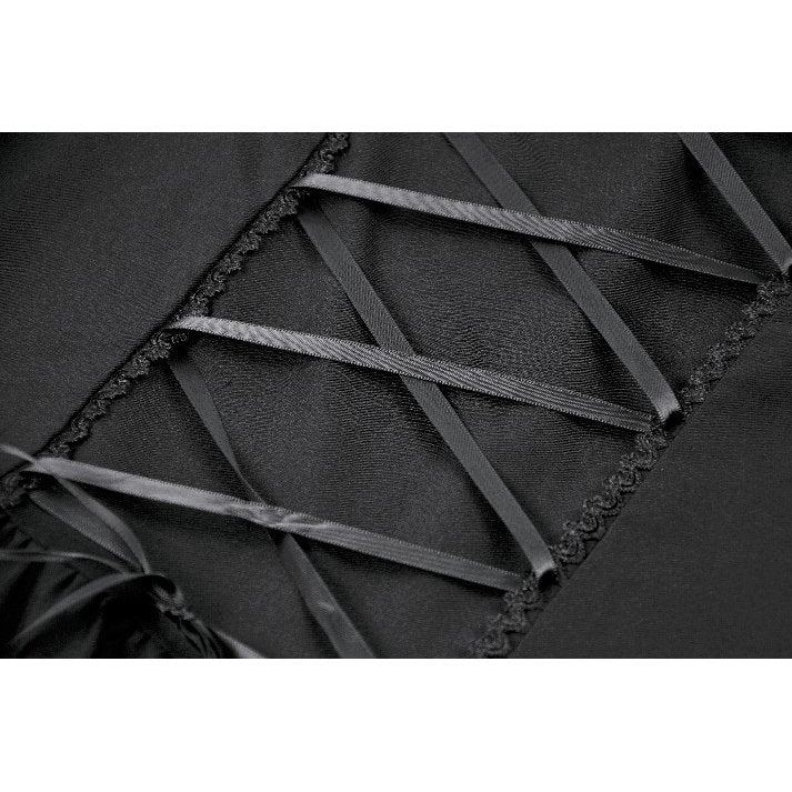 Dark in Love Black Gothic Lolita Dress – Lace Bow Sweet Style
