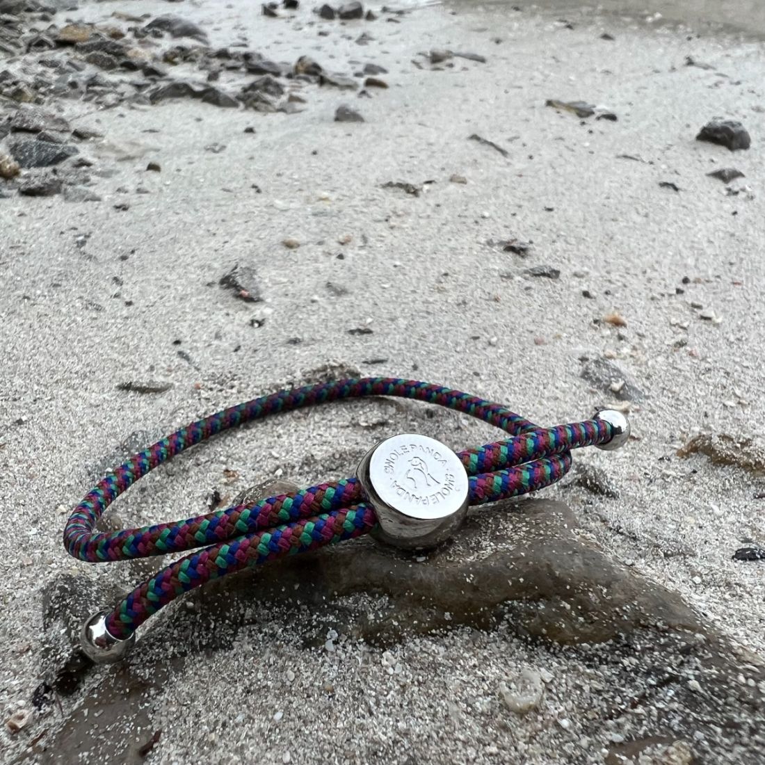 Swole Panda Green & Blue Zigzag Recycled Rope Bracelet – Unisex