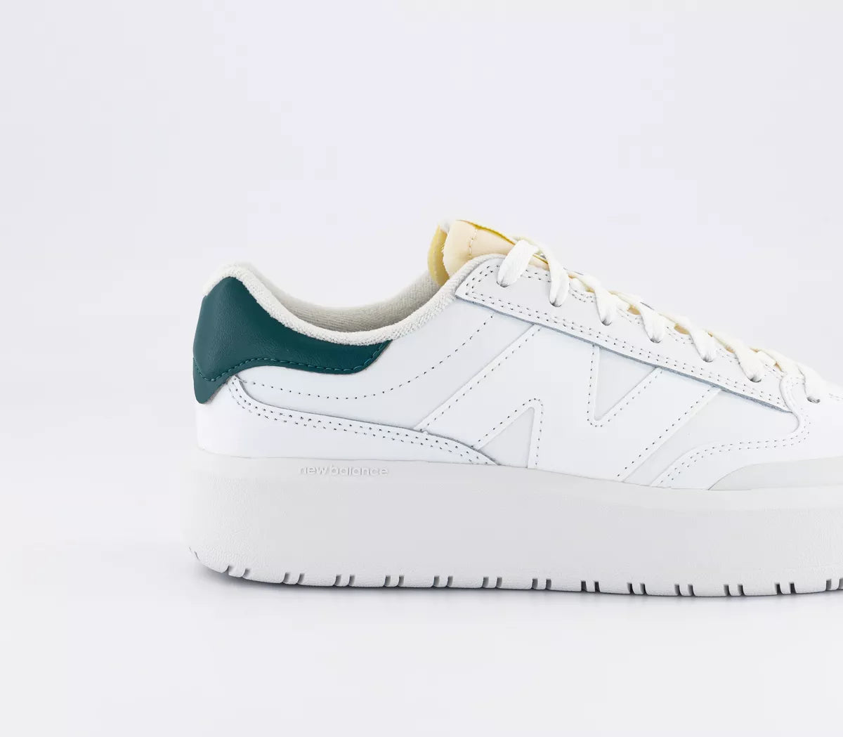 New Balance CT302 Women's Platform Sneakers – Off-White & Green – UK 6.5