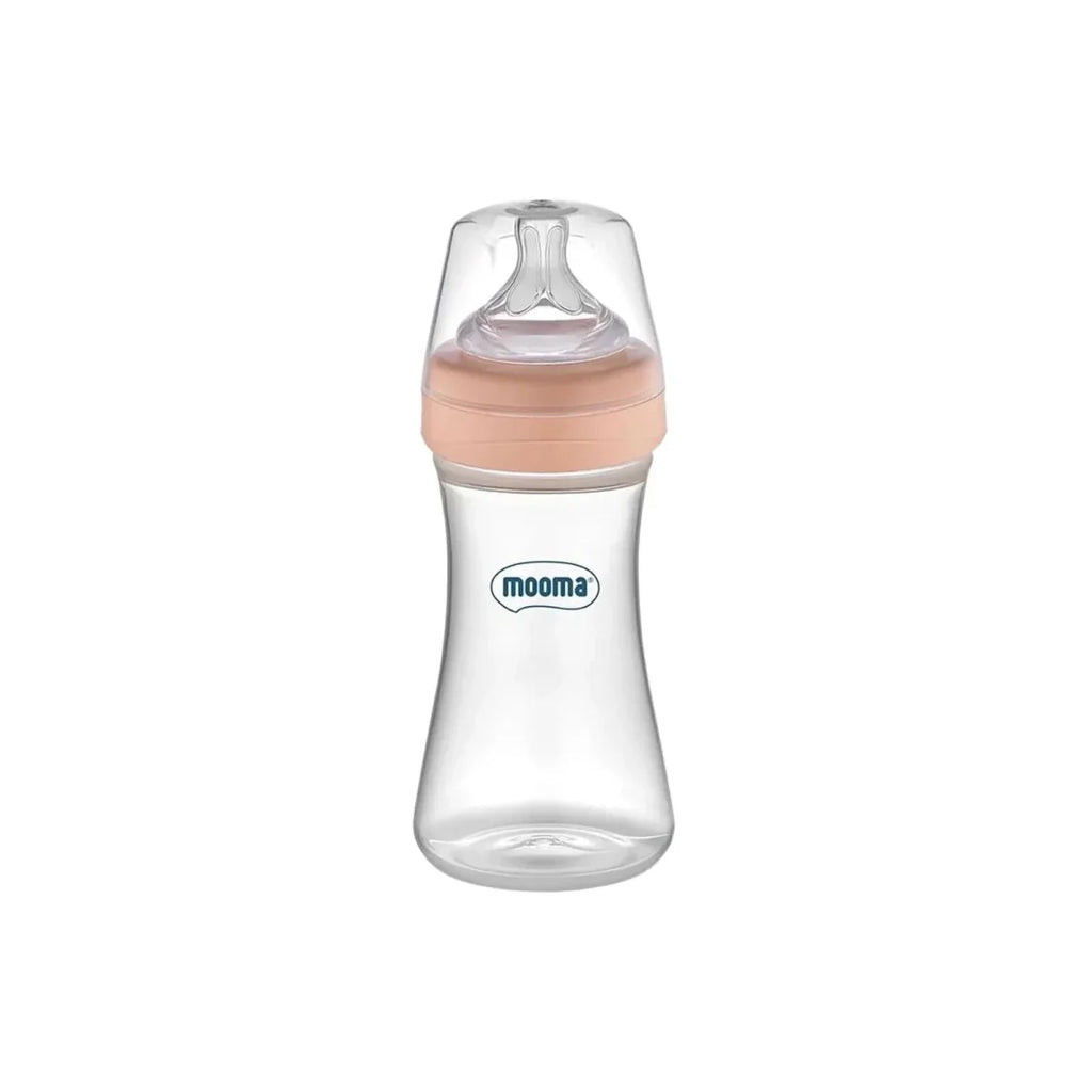 Mooma Kindy Bottle Fast Flow 18+ months 250ml - Old Rose