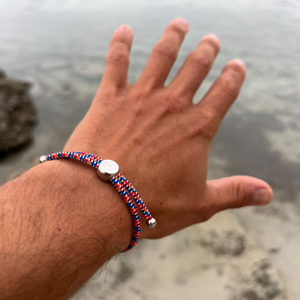 Swole Panda Varicoloured Zigzag Recycled Rope Bracelet – Unisex