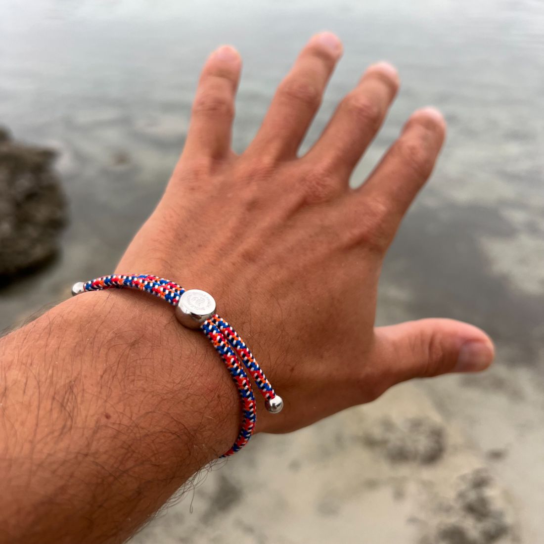 Swole Panda Varicoloured Zigzag Recycled Rope Bracelet – Unisex