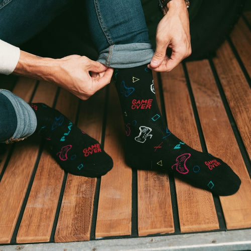 Swole Panda Gamer Bamboo Socks – Breathable Novelty Gaming Apparel