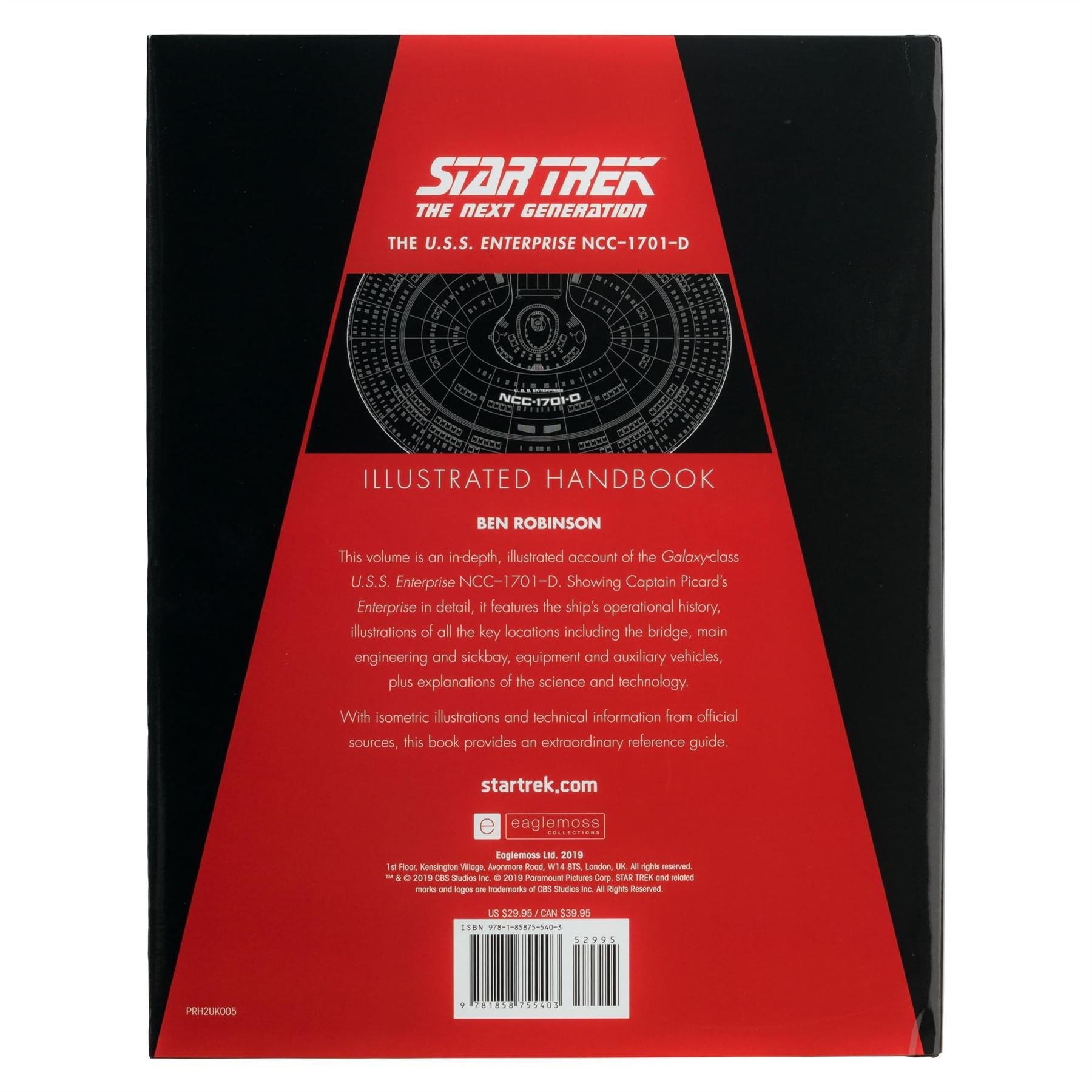 Star Trek The Next Generation: The U.S.S. Enterprise NCC-1701-D Illustrated Handbook (Star Trek / Eaglemoss)