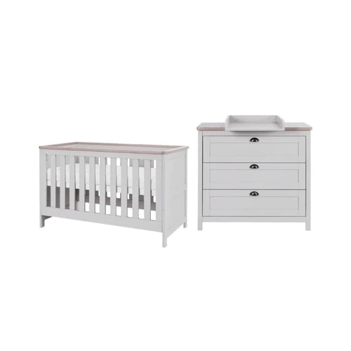 Tutti Bambini Verona 2 pcs Room Set - Dove Grey/Oak