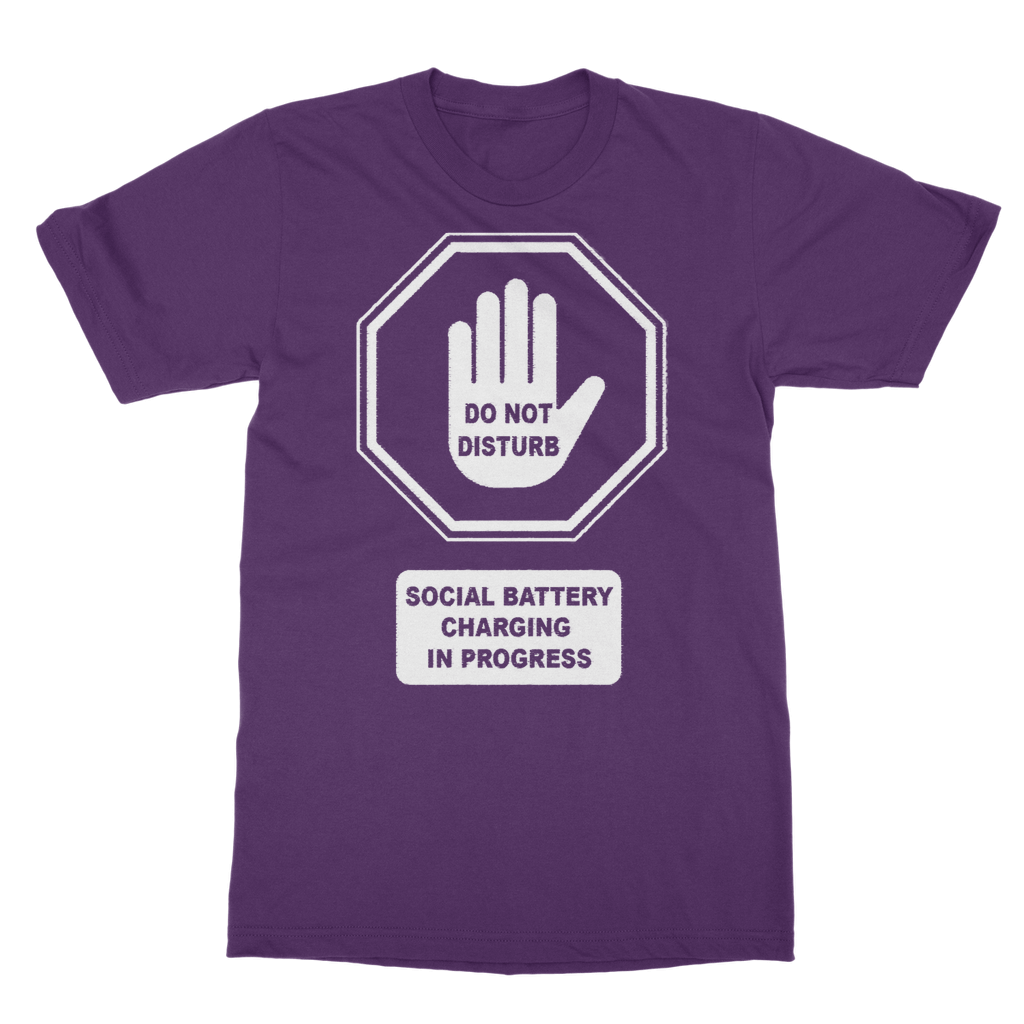 Kate's Clothing Do Not Disturb T-Shirt – 100% Cotton Unisex Graphic Tee