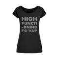 Gothic Attitude Women's Wide Neck T-Shirt – 100% Cotton Loose Fit Tee