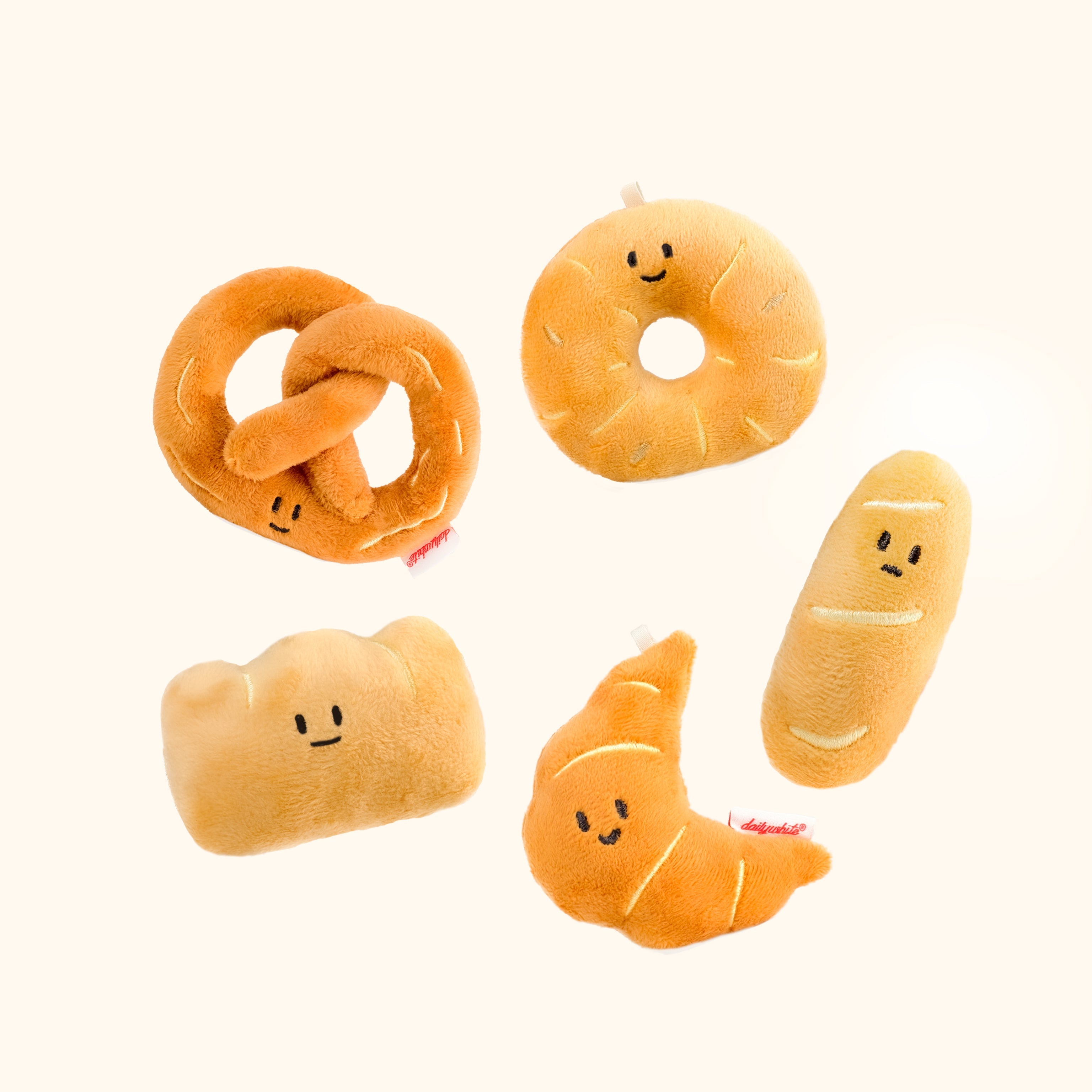 LuLuFun Studio Bread Plush Bakery Bag Charm – Kawaii Stuffed Food Toy