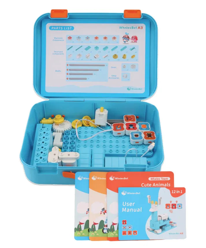 WhalesBot A3 | Enjoy Coding with Magnetic Blocks + FREE Online course