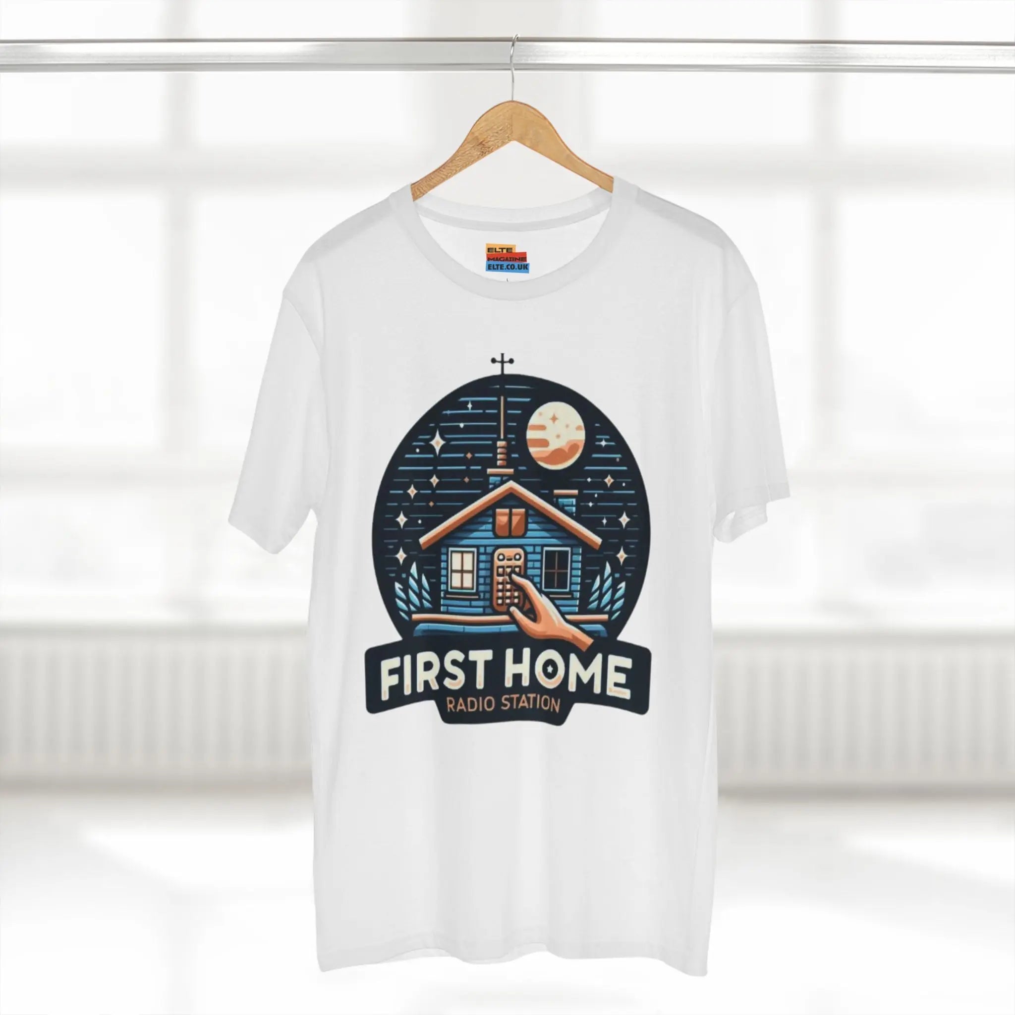 First Home Radio Station Graphic Tee - Celebrate Unity and Nostalgia