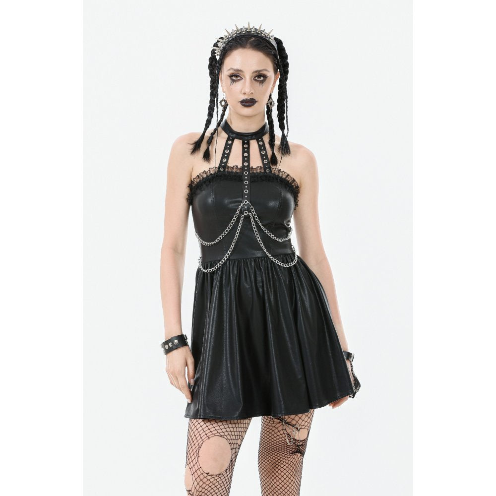 Dark in Love Valentina Red Velvet Mesh Goth Dress | Embroidered Gown