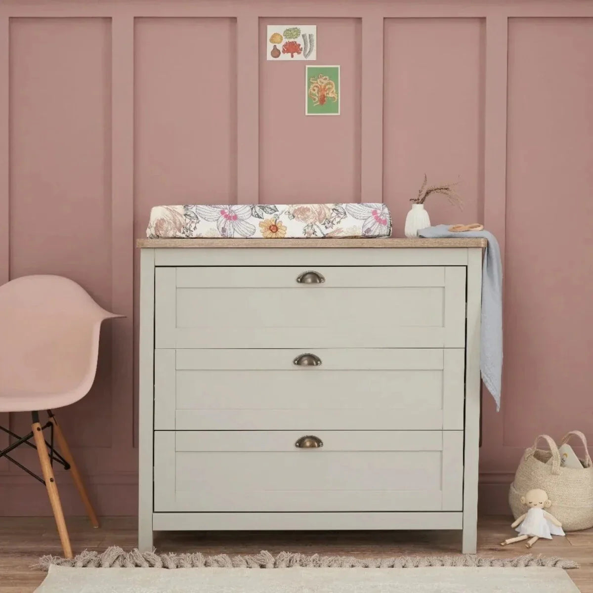 Tutti Bambini Verona 3 pcs Room Set - Dove Grey/Oak