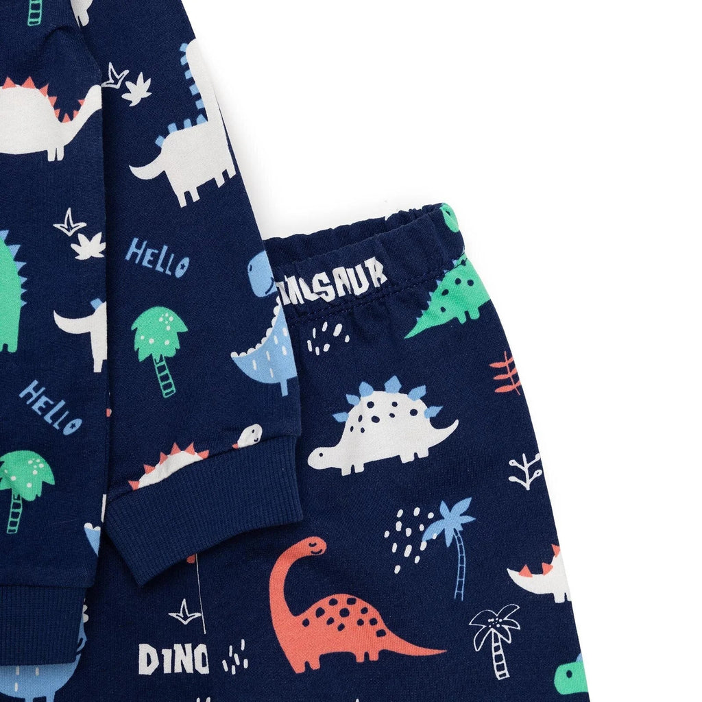 HelloBaby Basic Boy Dinosaur Patterned Jumpsuit - Printed