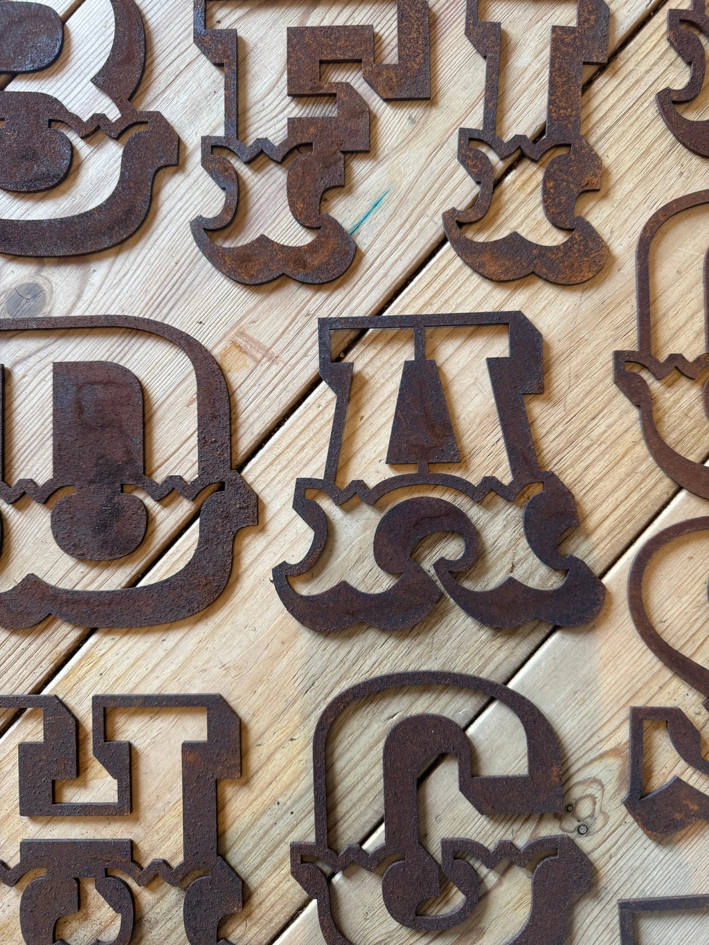 Rustic Metal Carnival Letters – 5 Inch Steel Wall Decor | Rustic Warehouse